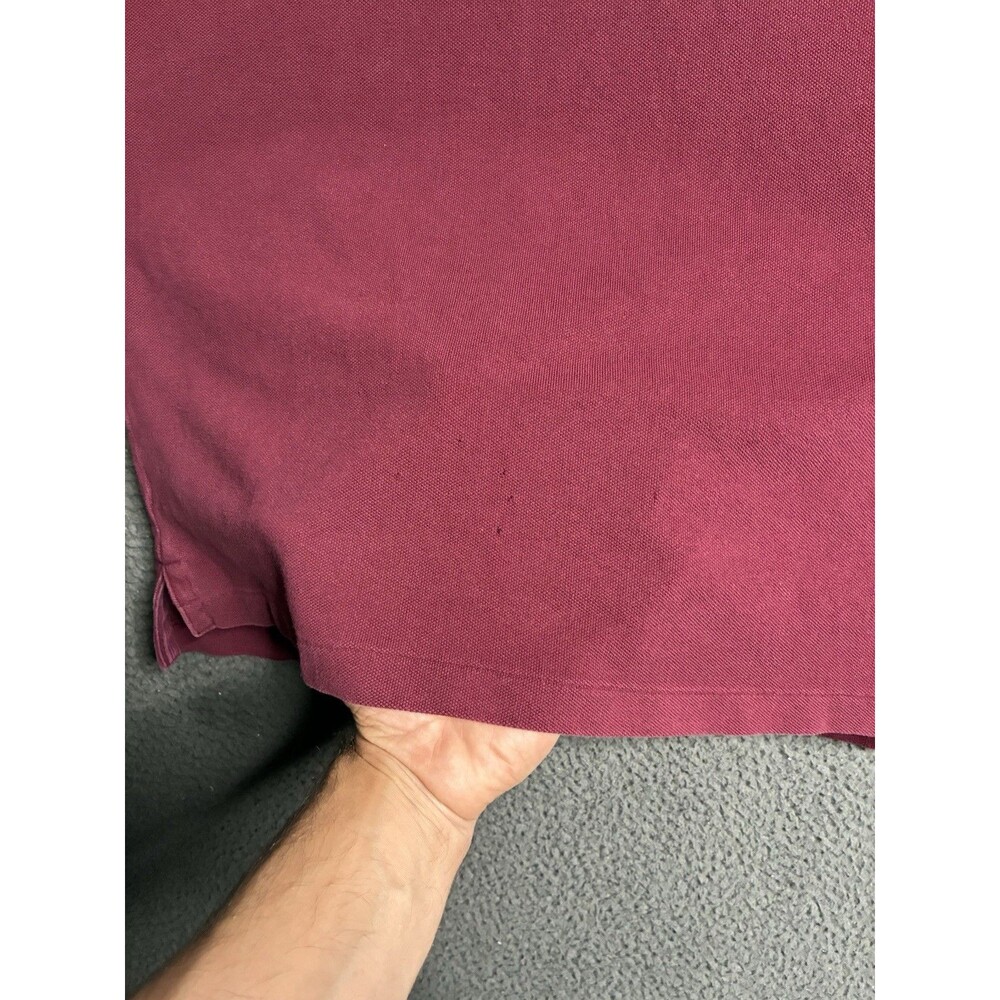 Ralph Lauren Rugby Logo 2004 Men’s Maroon Polo Shirt Size Large Old Money - Picture 3 of 16